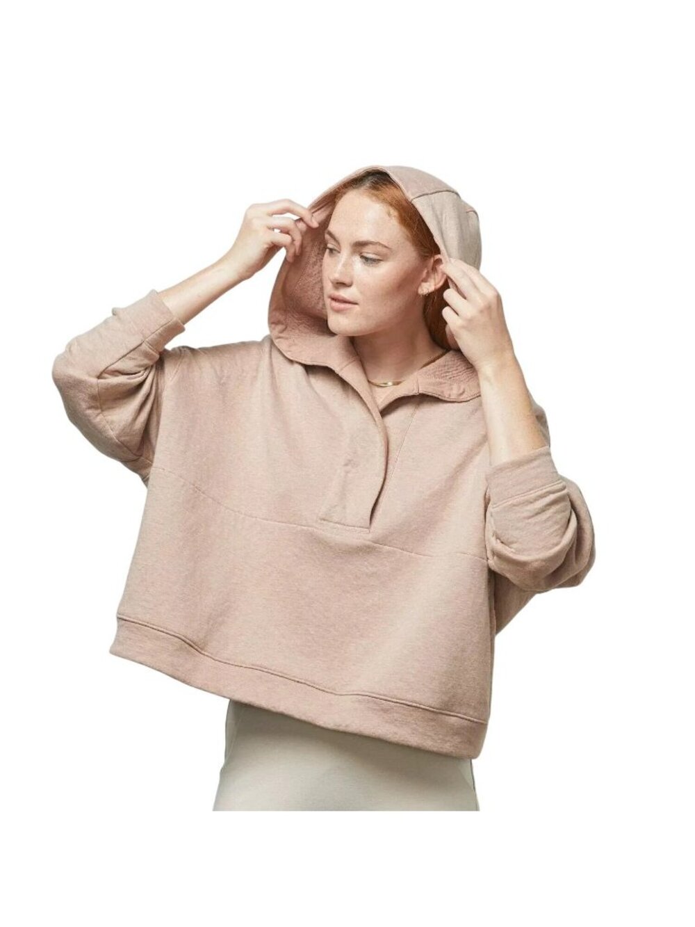 Lunya Restore Double Face Pullover Hoodie XS/S